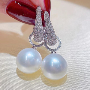 Orecchini a polsino convertibili stile perla per donna, gioielli eleganti e alla moda - Product Image 5