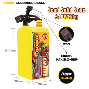 GAONENG GNB 12S 44,4 V 30000mAh 30AH 5C 10C QS8 Batería de iones de litio de estado semi sólido Gran escala FPV Drone Quadcopter UAV Avión - Product Image 3