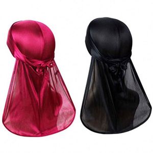 Bandeau en satin soyeux et ensembles de durags pour homme, bonnets durag, bandanas personnalisables avec logo, foulards et bandeaux pour cheveux - Product Image 1