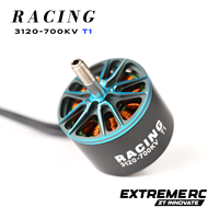 Moteur de drone RC brushless EXTREME RC T1-3120 700KV 20000 tr/min, efficacité IE3, 100W, fixation par bride pour drones de course FPV de 13 pouces