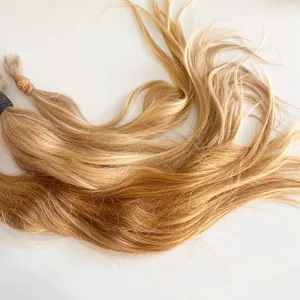 All'ingrosso capelli umani alla rinfusa 100% capelli alla rinfusa capelli umani russi dritti setosi non trasformati