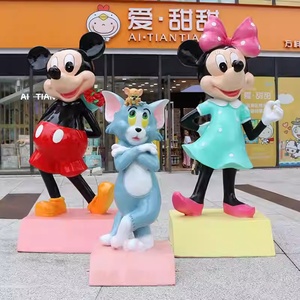 Ornement <span class=keywords><strong>de</strong></span> Noël extérieur écologique peint à <span class=keywords><strong>la</strong></span> main, sculpture <span class=keywords><strong>de</strong></span> <span class=keywords><strong>dessin</strong></span> <span class=keywords><strong>animé</strong></span> Mickey Mouse en fibre <span class=keywords><strong>de</strong></span> verre et résine pour aire <span class=keywords><strong>de</strong></span> jeux, <span class=keywords><strong>Minnie</strong></span> Donald - Product Image 6