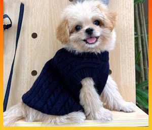 Gilet Classico a Righe per Cani e Gatti, Autunno/Inverno, Stile Orsacchiotto, Traspirante, Confortevole, in Lana Ricamata, Anallergico, Abbigliamento Caldo - Product Image 2