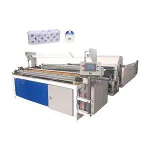 Hot Sales 1880mm Type Toilet Paper Jumbo Roll Rewinding Machine Tissue Paper Rewinding And Embossing Equipment