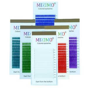 <span class=keywords><strong>Faux</strong></span> <span class=keywords><strong>cils</strong></span> synthétiques monocolores 0.07 8-13 Bleu Blanc Violet Jaune Gris Orange Rose Marron Débutant par le bas - Product Image 2