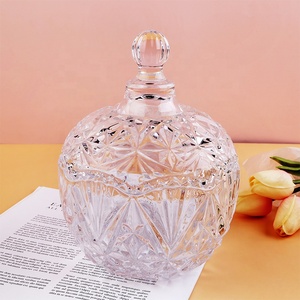 Grande Barattolo <span class=keywords><strong>in</strong></span> <span class=keywords><strong>Vetro</strong></span> per Caramelle con Coperchio, Contenitore Trasparente per Zucchero, Ciotola <span class=keywords><strong>in</strong></span> Cristallo per Caramelle, Contenitore Stile Farmacia per Buffet - Product Image 5