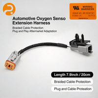 Cable Adaptador de 4 Pines y 2 Pines Estilo Alemán Personalizado, Funda Protectora de PVC Trenzada, Conductores OFC, Aplicaciones Industriales y Automotrices