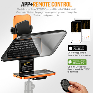 Teleprompter Lensgo Tcoi 10P para Tablet, Laptop, Smartphone, Cámara, Bluetooth, Teleprompter Portátil, Transmisión en Vivo, Grabación de Video - Product Image 5