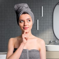 Ensemble de serviettes de bain en coton de luxe, serviettes en bambou, serviettes jetables pour hôtel, serviettes pour bébé, accessoires de salle de bain, grandes serviettes en coton 100% coton, vente en gros, accessoires, dans un coffret cadeau.