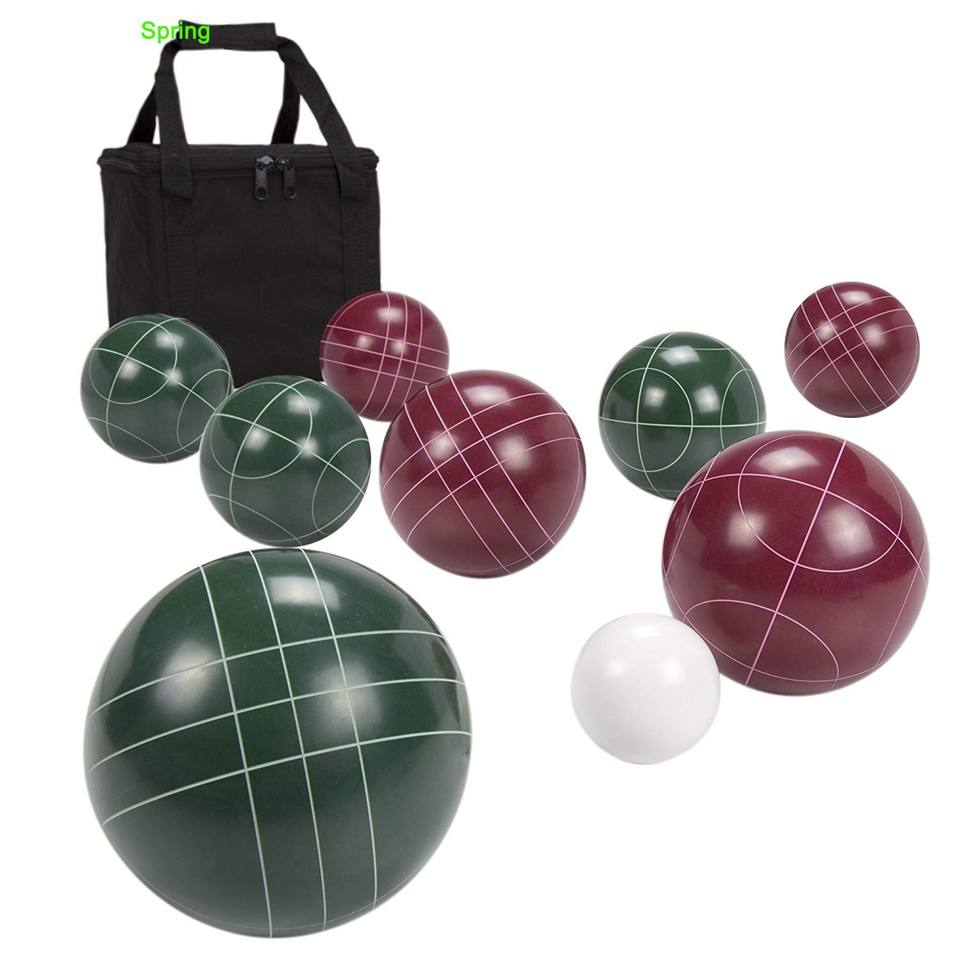 High Quality 107mm Bocce Ball Set Competition Standard Resin Match Ball With Free Carry Bag For Sports & Entertainment
