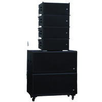 Système de sonorisation DBK, double caisson de basses professionnel de 18 pouces, enceintes en ligne, système d'enceintes double 10 pouces, audio professionnel