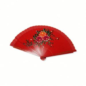 Customized 33cm <b>Large</b> Folding Hand <b>Fan</b> Premium Bamboo Clack Party Use High-Design SHADE Bamboo Crafts <b>Fan</b> - Product Image 3