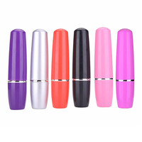 Vibrateur miniature portable bon marché, batterie gratuite, forme de rouge à lèvres, jouets sexuels pour femmes, vibrateur pour point G