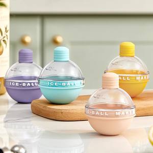 Moule <span class=keywords><strong>à</strong></span> glaçons rond en PP de qualité alimentaire pour whisky, forme ampoule, congélation rapide - Product Image 2