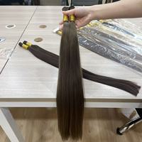 Cheveux humains vierges russes de qualité 15A, lisses, blonds naturels, longs, 100g, tissage de cheveux humains en vrac