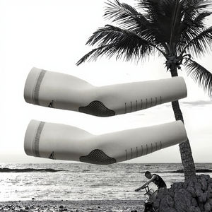 ปลอกแขนกีฬาคุณภาพสูง ป้องกันรังสียูวี แบบใหม่ ขายส่ง แผ่นรองข้อศอกฟองน้ำรังผึ้ง สำหรับบาสเกตบอล ชุดปลอกแขนปั่นจักรยาน คัดสรรคุณภาพ - Product Image 3