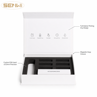 Vente en gros de boîte cadeau magnétique en forme de livre personnalisée insert OEM pour parfum prix compétitif blanc