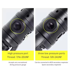 Ensemble de régulateur de valve de première étape Wavechaser - Étanche et respirant, universel pour les bouteilles de plongée internationales, équipement de plongée - Product Image 4