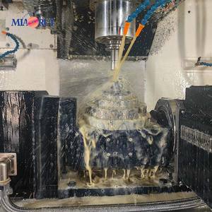 Miaorui 6.35*38.1 * 51L * 3T <span class=keywords><strong>doré</strong></span> rainurage fraise en bout grattage Tenon fraise carbure Inserts SpoilBoard bois routeur peu - Product Image 4