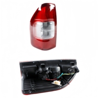 Pièces détachées automobiles pour garage : Demi-ensemble de feux arrière rouge transparent pour Isuzu D-MAX 2003 Pickup, feu stop arrière et clignotant