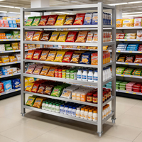 Support de présentation et étagère simple en acier inoxydable sur mesure avec pieds carrés pour le rangement dans les cuisines, hôtels et restaurants