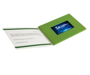 Batería recargable personalizada Pantalla LCD de 7 pulgadas Tarjeta de folleto de negocios de video digital para publicidad - Product Image 4