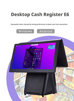 Terminal de point de vente tactile 15,6 pouces OEM/ODM d'usine, caisse enregistreuse de bureau, machine de paiement, système POS Windows avec imprimante