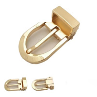 Boucles de ceinture exquises de mode décontractée en alliage de zinc Mini clip de queue pour les accessoires de vêtements et de bagages Boucles de ceinture pour 15-20mm