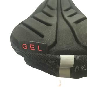 Housse de selle de vélo en silicone gaufré en forme de feuille, rembourrage en gel confortable noir pour la protection du siège de vélo de montagne - Product Image 4