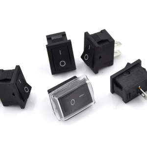 ขายตรงจากโรงงาน สวิตช์โยกสีดำ 15x21 มม. 2 ขา SPST เปิด-ปิด 15 มม. x 21 มม. - Product Image 3