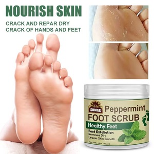 6oz/177ml Peppermint Scrub kaki kesehatan pengelupasan kaki menghilangkan kotoran daun kulit Scrub halus - Product Image 3