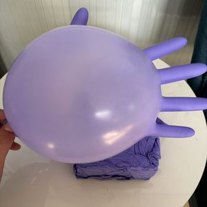 Gants en nitrile jetables Mingyuan, 9 pouces, violets, lisses, non stériles, pour le nettoyage domestique et la protection - Product Image 4
