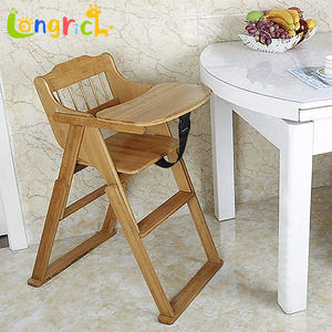كرسي طعام خشبي للأطفال قابل للطي من الخيزران، آمن للاستخدام في غرفة النوم، من مصنّع بخبرة تزيد عن 20 عامًا - Product Image 3