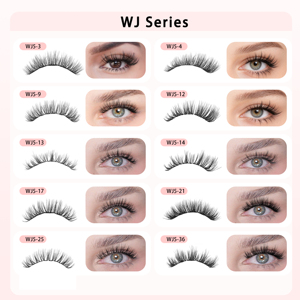 Extensions de cils individuels vaporeux, cluster 3D, aspect naturel en couches, cils segmentés pré-mappés en PBT coréen - Product Image 5