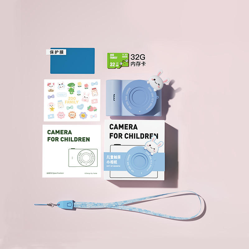 C5 lapin bleu + carte mémoire 32g haute vitesse