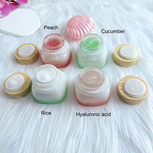 Masque de nuit pour le visage à la peau de concombre, au riz et à la pêche, soin de la peau <span class=keywords><strong>en</strong></span> gros, blanchissant naturel, hydratant, 50 ml, masque facial moussant, masque de boue - Product Image 2