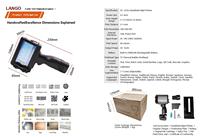Impresora de Inyección de Tinta Portátil A3S, Cabezal de Impresión de 600 DPI, para Tela, Plástico, Vidrio, Cartón, Tubo, Código de Etiqueta de 2-12.7 mm, 25.4 mm, 50 mm