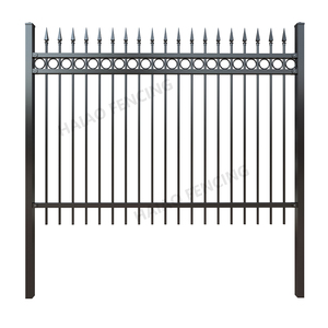 Chất Lượng Cao Chống Leo Lên Rèn Sắt Hàng Rào Nguồn Cung Cấp Ngoài Trời Nhà Sân Sau Giá Rẻ Đúc Thương Mại Sắt Rèn An Ninh Hàng Rào - Product Image 1