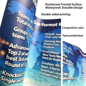 Póster del Horario Mundial, Mercancía Mundial, Impresión a Doble Cara, Sin Arrugas, Impermeable, Borrable, Horario del Torneo <span class=keywords><strong>de</strong></span> <span class=keywords><strong>Fútbol</strong></span> 2026 - Product Image 4