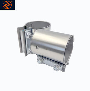 고성능 배기 클램프 맞대기 조인트 스테인리스 스틸 밴드 클램프 슬리브 자동차 커플러 배기 파이프 클램프 - Product Image 4