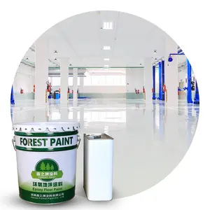 White Epoxi Resin floor Painting Coating With Test Reault Epoxy Floor Paint For Carport