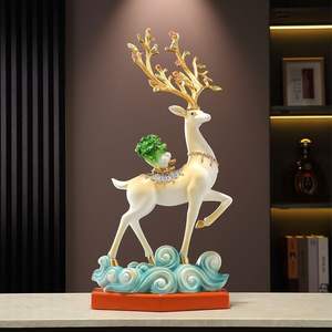 Haut de gamme atmosphérique grand wapiti ornement chanceux salon porche meuble TV décoration de la maison cadeau de pendaison de crémaillère - Product Image 5
