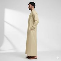 Vêtements pour hommes musulmans, vêtements islamiques arabes, Daffah, kaftan uni, Jubbah, Thobe pour hommes, Thobe musulman pour hommes