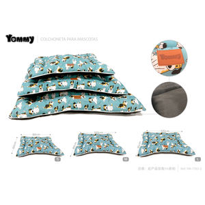 Tappetino per animali domestici Yommy, morbido cuscino per cani e gatti di taglia piccola, media e grande, con motivo a stampa di cani. - Product Image 1