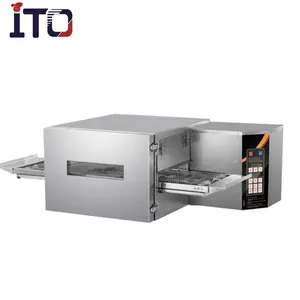 Industrial electric convection conveyor pizza oven commercial