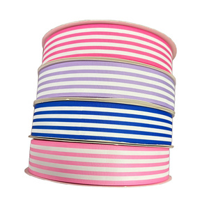 Ruban gros-grain rayé blanc de 1,5 pouce, 100% polyester, haute ténacité, pour emballage cadeau, projets de bricolage et décoration de cheveux - Product Image 3
