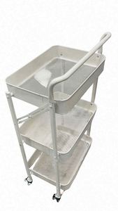 Modern Stainless Steel Foldable Cart Foldable Kitchen Gadgets 3 Layers Sample Available Easy Bulk Order Premium Folding Cart - Product Image 2
