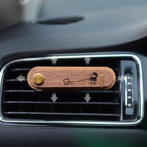 Diffuseur de <span class=keywords><strong>voiture</strong></span> en bois le plus vendu - Clip de ventilation d'aromathérapie pour <span class=keywords><strong>voiture</strong></span>, Décoration de désodorisant d'air en bois massif naturel - Product Image 2