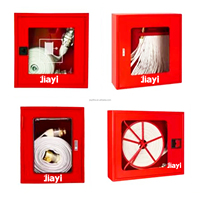 American 2.5 pouces Canvas Fire Hose Rack avec valve de bouche d'incendie Buse en plastique en laiton et armoire UL listed