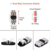 Connecteur rapide I2 pour câble d'alimentation FPC PCB 10A, sans soudure, sans dénudage, raccords rapides, connecteurs automatiques IP67, électrique